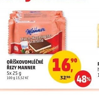 OŘÍŠKOVOMLEČNÉ ŘEZY MANNER