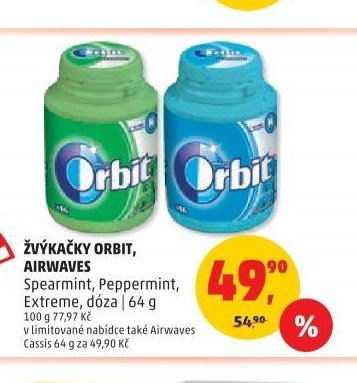 ŽVÝKAČKY ORBIT, AIRWAVES dóza