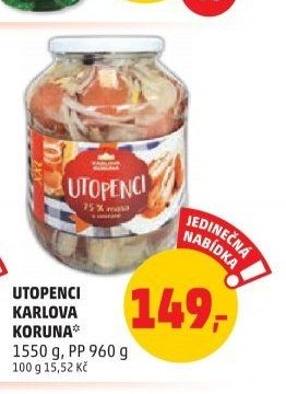UTOPENCI KARLOVA KORUNA 1550 g