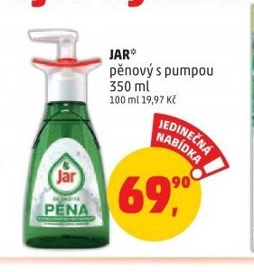 JAR pěnový s pumpou