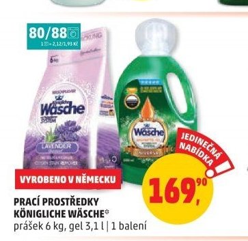 PRACÍ PROSTŘEDKY KÖNIGLICHE WÄSCHE