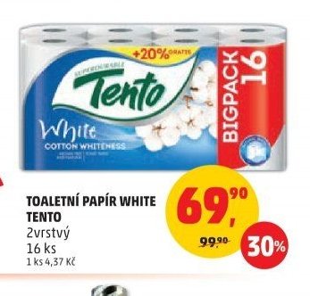 TOALETNÍ PAPÍR WHITE TENTO