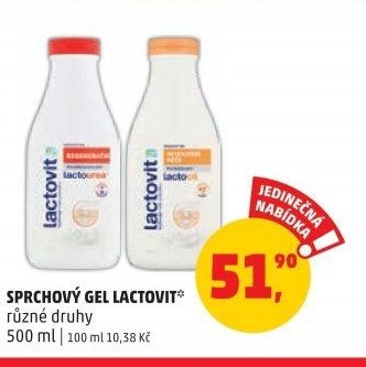 SPRCHOVÝ GEL LACTOVIT různé druhy