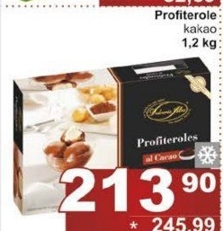 Dezert Profiteroles mražený Dolceria Alba