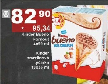 Nanuk kornout Kinder Bueno