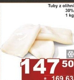 Oliheň tuby mražené