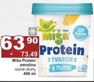 Zmrzlina proteinová v kelímku Míša