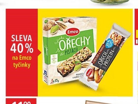 Emco ořechové tyčinky
