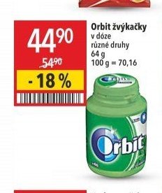 Orbit žvýkačky