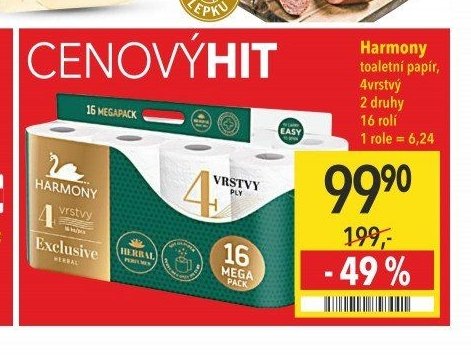 Harmony toaletní papír