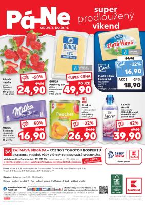 akční leták Kaufland 24.4.2020-26.4.2020