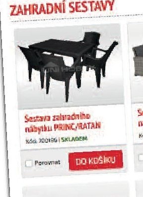 Sestava zahradního nábytku PRINC/RATAN - UNI HOBBY akcniletaky.com