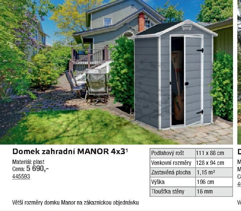 Domek zahradní MANOR 4x3 - UNI HOBBY akcniletaky.com