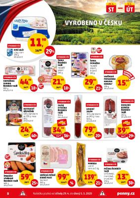 akční leták Penny Market 29.4.2020-4.5.2020