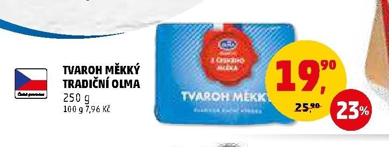 TVAROH MĚKKÝ TRADIČNÍ OLMA 250 g