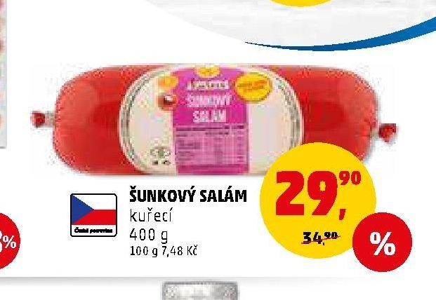 ŠUNKOVÝ SALÁM kuřecí