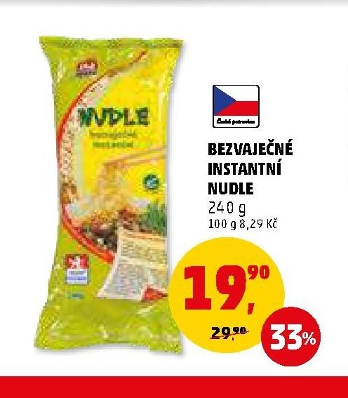 BEZVAJEČNÉ INSTANTNÍ NUDLE