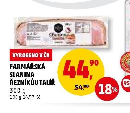 Farmářská slanina Řezníkův talíř