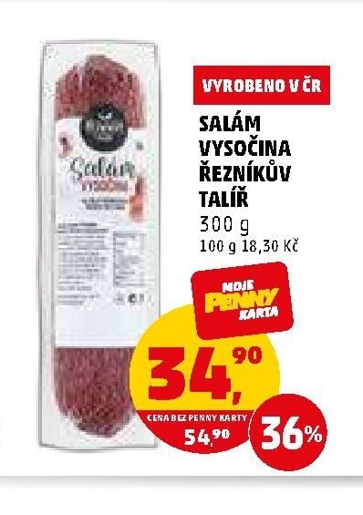 Salám Vysočina Řezníkův talíř