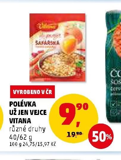 POLÉVKA UŽ JEN VEJCE VITANA různé druhy