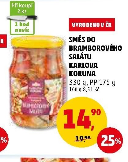SMĚS DO BRAMBOROVÉHO SALÁTU KARLOVA KORUNA