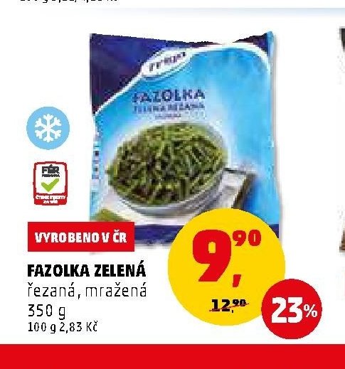 FAZOLKA ZELENÁ řezaná, mražená