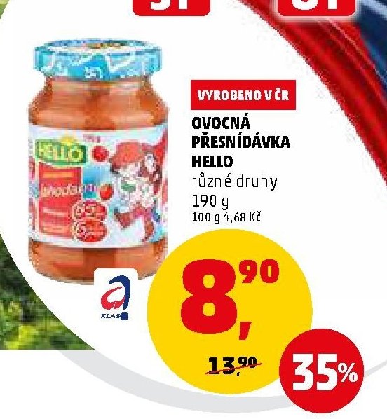 Ovocná přesnídávka Hello