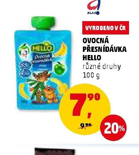 Ovocná přesnídávka Hello