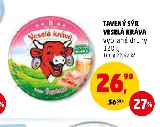 TAVENÝ SÝR VESELÁ KRÁVA 120 g
