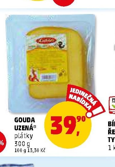 GOUDA UZENÁ plátky 300 g