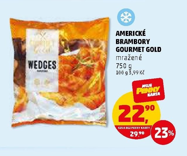 AMERICKÉ BRAMBORY GOURMET GOLD mražené 750 g