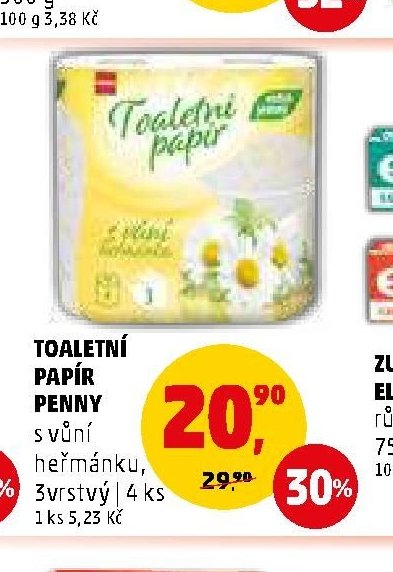 TOALETNÍ PAPÍR PENNY s vůní heřmánku