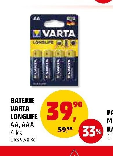 BATERIE VARTA LONGLIFE