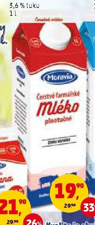 Moravia Farmářské mléko 3,6 %