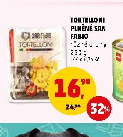 Tortelloni plněné San Fabio
