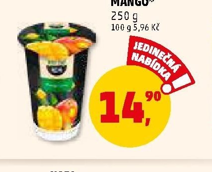 Jogurtový nápoj Lassi Mango