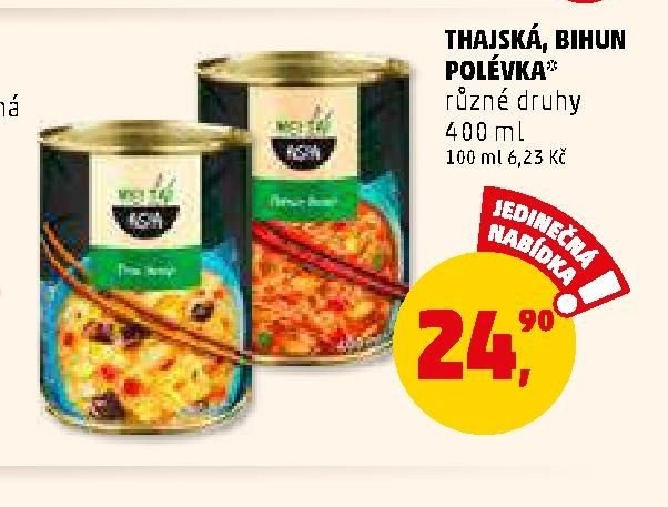 Thajská, bihun polévka