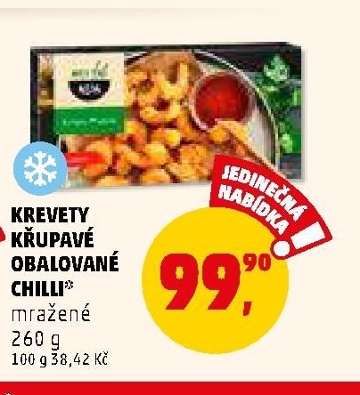 Krevety křupavé obalované Chilli