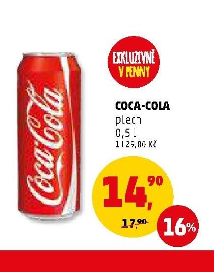 COCA-COLA plech 0,5 l
