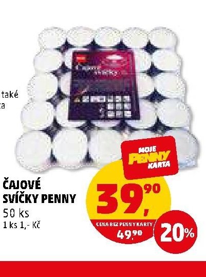 ČAJOVÉ SVÍČKY PENNY