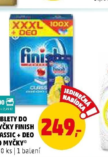 Tablety do myčky Finish Classic + Deo