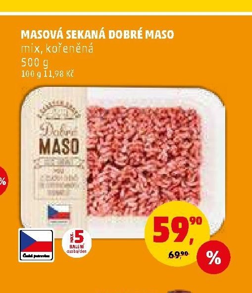 MASOVÁ SEKANÁ DOBRÉ MASO