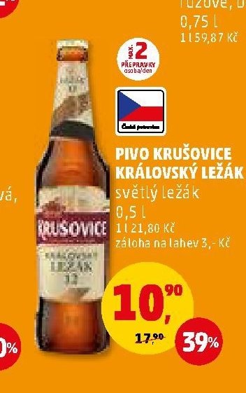 PIVO KRUŠOVICE KRÁLOVSKÝ LEŽÁK