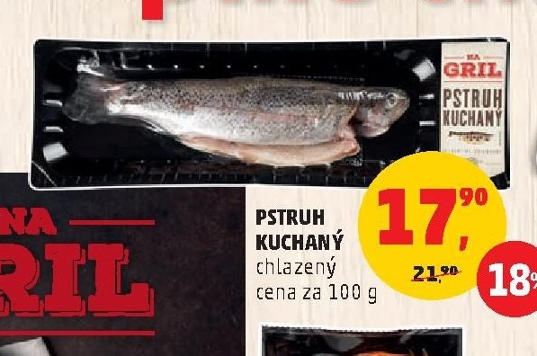 Pstruh kuchaný chlazený