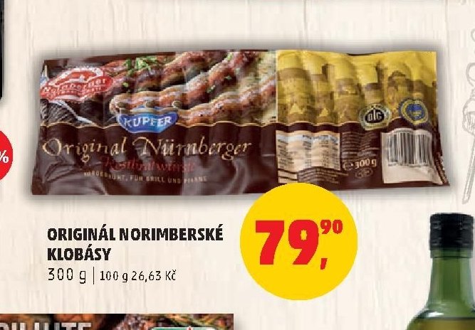 Originál norimberské klobásy