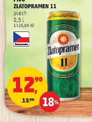 PIVO ZLATOPRAMEN 11 plech