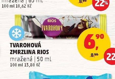 Tvarohová zmrzlina Rios