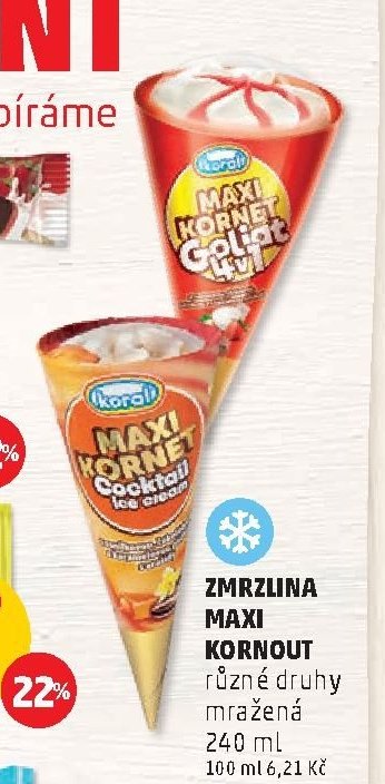 Zmrzlina Maxi Kornet