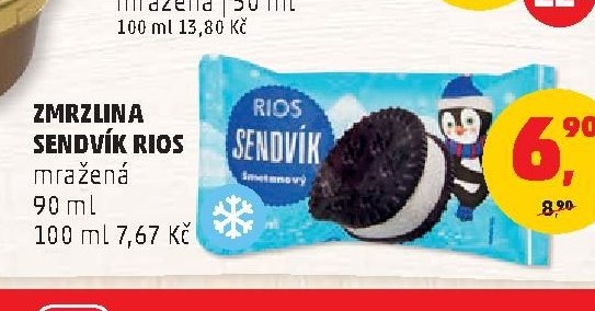 Zmrzlina Sendvík Rios