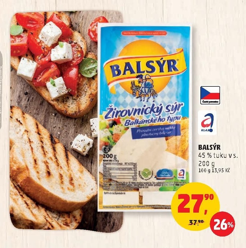 Balsýr 45 % tuku v s. 200 g